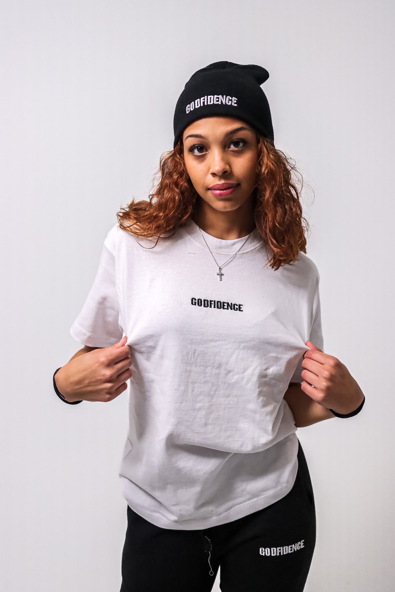 Customize-able Godfidence basic tee